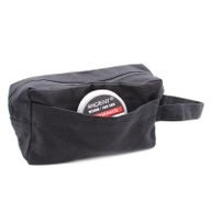 Trousse de Toilette en Coton Noir 10 oz - Carré Classique