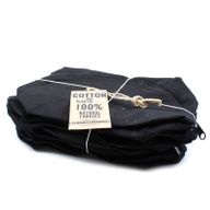Trousse de Toilette en Coton Noir 10 oz - Demi Lune