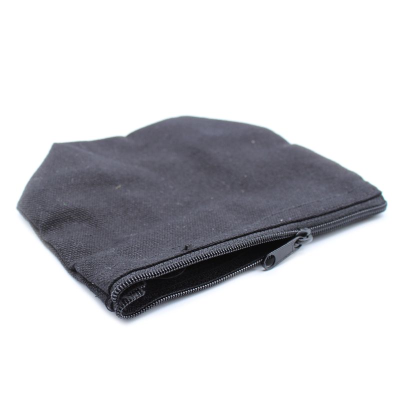 Trousse de Toilette en Coton Noir 10 oz - Demi Lune