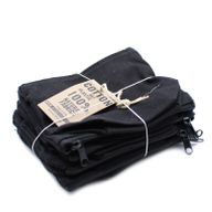Trousse de Toilette en Coton Noir 10 oz - Mini Pochette