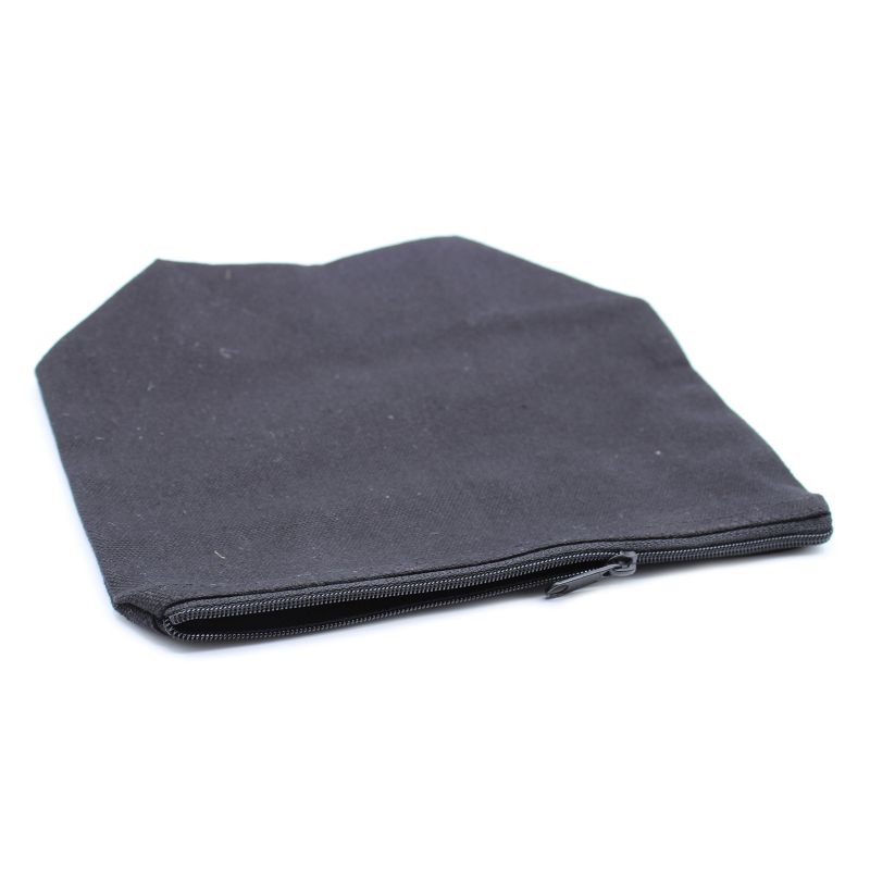 Trousse de Toilette en Coton Noir 10 oz - Pochette Moyenne