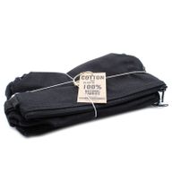 Trousse de Toilette en Coton Noir 10 oz - Trousse avec Poignée