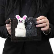 Pochette avec marionnettes à doigt - Elephant & Souris
