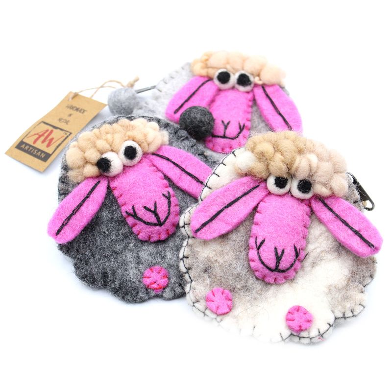 Pochettes en feutre (assorti) - Mouton