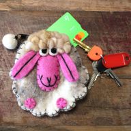 Pochettes en feutre (assorti) - Mouton