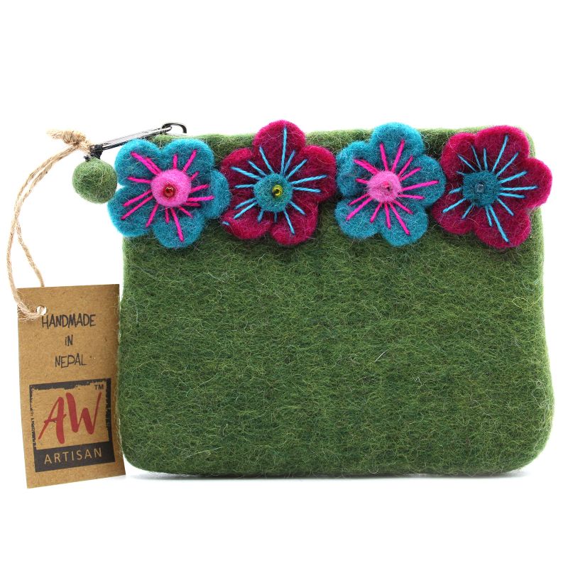 Pochettes en feutre (assorti) - 4 Fleurs