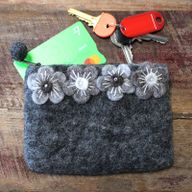 Pochettes en feutre (assorti) - 4 Fleurs