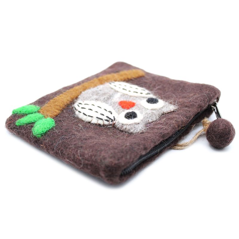 Pochettes en feutre (assorti) - Hibou sur Branche