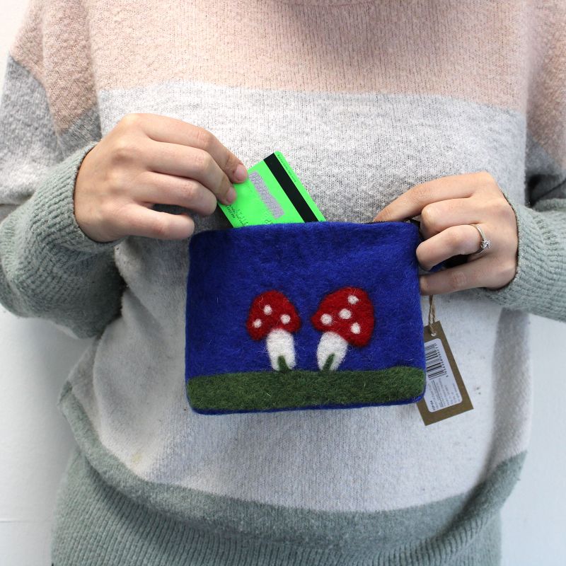 Pochettes en feutre (assorti) - Champignons