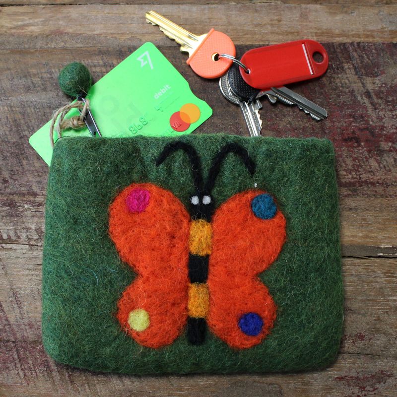 Pochettes en feutre (assorti) - Papillon