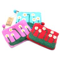 Pochettes en feutre (assorti) - Jardin de Fleurs