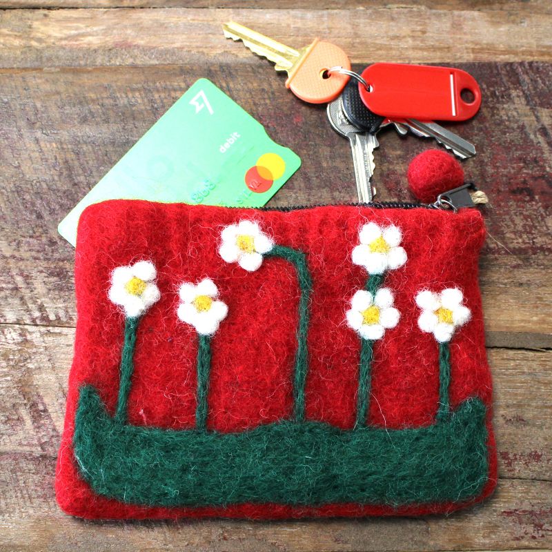 Pochettes en feutre (assorti) - Jardin de Fleurs
