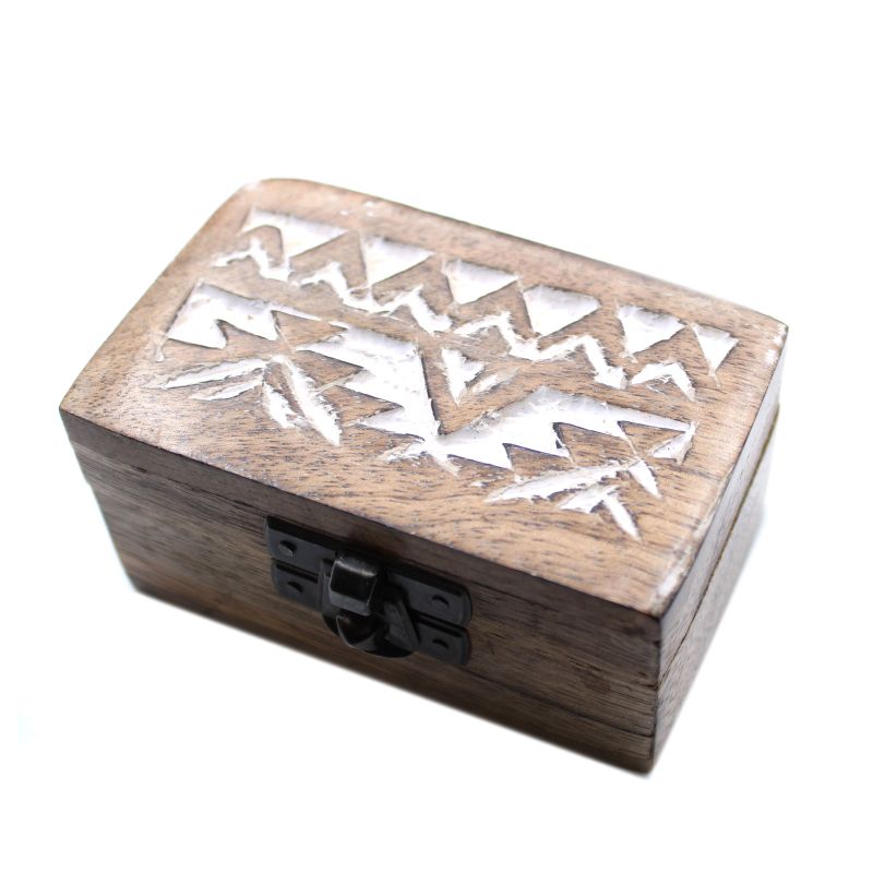 Boite en Bois Blanchi - Petit - Design Slave