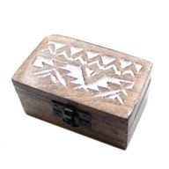Boite en Bois Blanchi - Petit - Design Slave