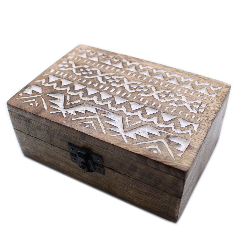 Boite en Bois Blanchi - Grand - Design Slave