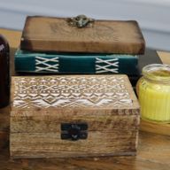 Boite en Bois Blanchi - Grand - Design Slave