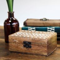 Boite en Bois Blanchi - Grand - Design Slave