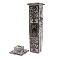 Porte-Encens Délavé blanc - Tour à Encens