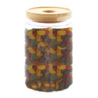 Bocal en Verre Couvercle Bambou - 15cm