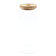 Bocal en Verre Couvercle Bambou - 25cm