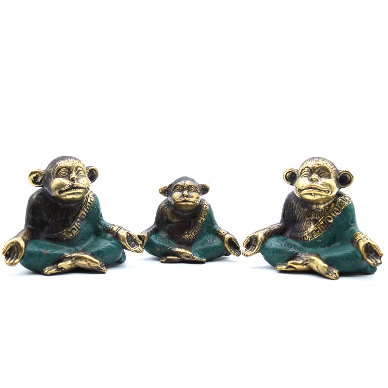 Set de 3 - Famille de Singe Yoga (tailles assorties)