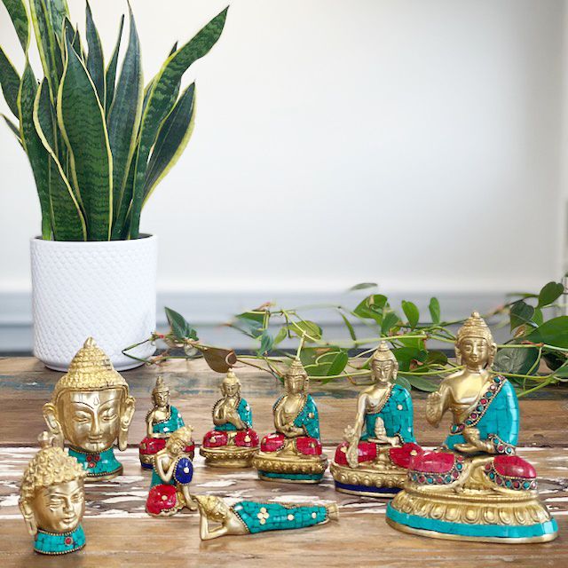 Figurines Boudha en Cuivre - Bénédiction - 7.5cm