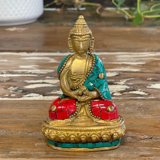 Figurines Boudha en Cuivre - Bénédiction - 7.5cm