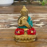 Figurines Boudha en Cuivre - Mains Hautes - 7.5 cm