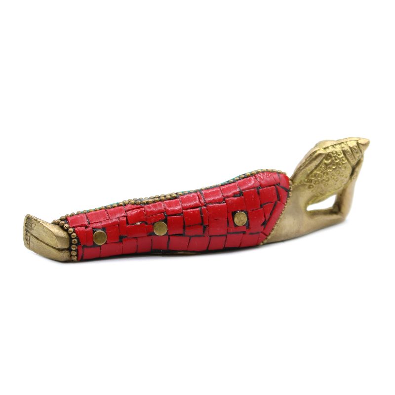 Figurines Boudha en Cuivre - Allongé - 10cm