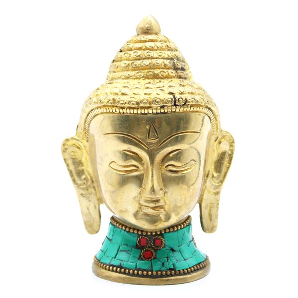 Figurines Boudha en Cuivre - Tête Grande - 11.5 cm