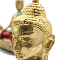 Figurines Boudha en Cuivre - Tête Grande - 11.5 cm