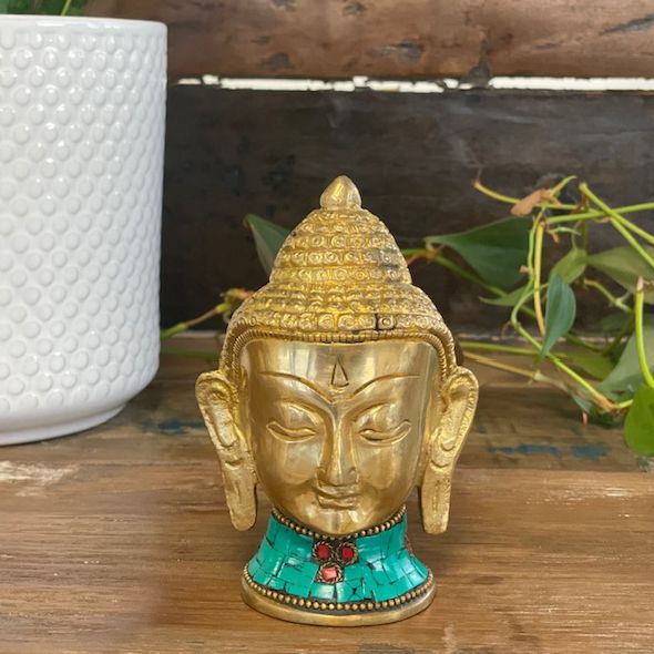 Figurines Boudha en Cuivre - Tête Grande - 11.5 cm
