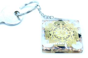 Porte-Clés Orgonite - Tourmaline Protecteur de la maison