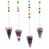 Pendule Orgonite de Puissance Chakra - Améthyste