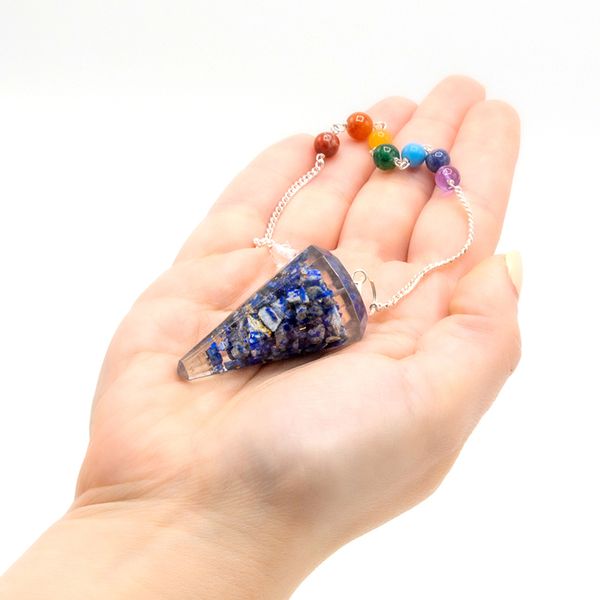Pendule Orgonite de Puissance Chakra - Lapis