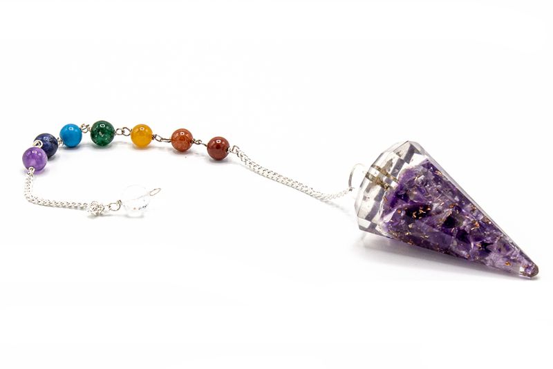 Pendule Orgonite de Puissance Chakra - Ailes d'Ange