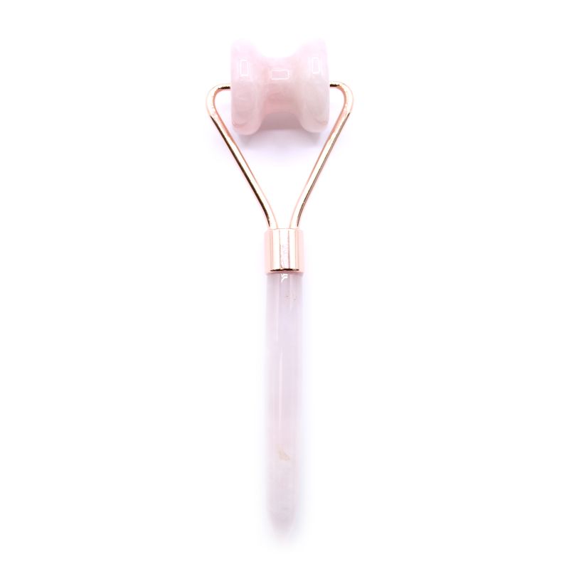 Rouleau de Massage Visage - Quartz Rose