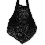 Sac en Filet en Coton Pur - Noir
