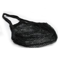 Sac en Filet en Coton Pur - Noir