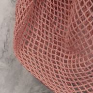 Sac en Filet en Coton Pur - Rose