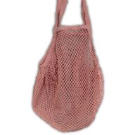 Sac en Filet en Coton Pur - Rose