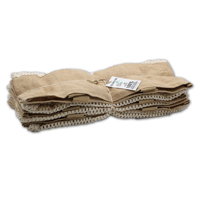 Sac en Filet en Coton et Jute - Rose