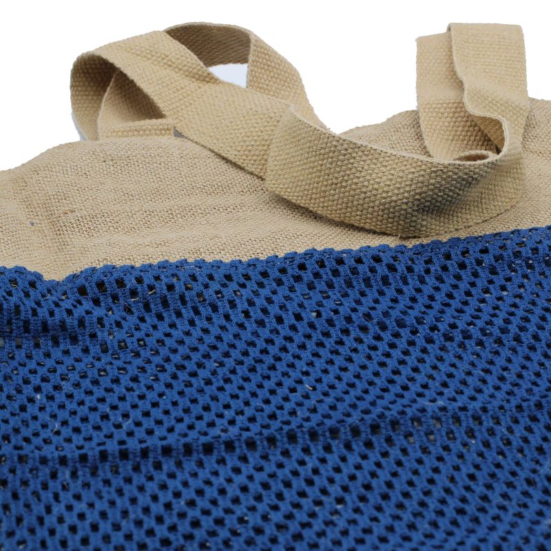 Sac en Filet en Coton et Jute - Denim