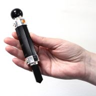 Baguette de Guérison Cristal Hexagonale - 12cm - Agate Noire