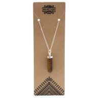 Pendentif Point Classique Pierres Précieuses - Oeil de Tigre