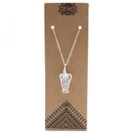 Pendentif Ange Gardien en Pierres Précieuses - Quartz de Roche