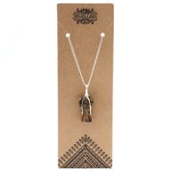 Pendentif Ange Gardien Pierre Gemme - Oeil de Tigre