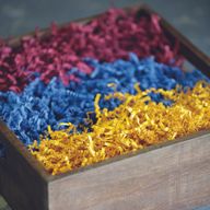 Frissure de Papier ZigZag DeLux - Bleu (1KG)