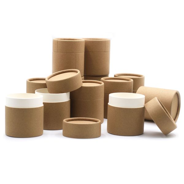 Tube en Carton Kraft Marron HD:8,5 cm DE:7,5 cm