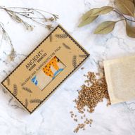 Coussin pour les Yeux en Coton Naturel Lavande et Juco dans une Boîte Cadeau - Paresseux Fainéant